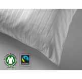 Organic Cotton Household Pillow Case w/ Satin Stri