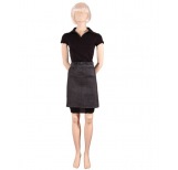 Short catering apron - denim