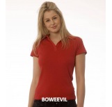 Ladies polo shirt red